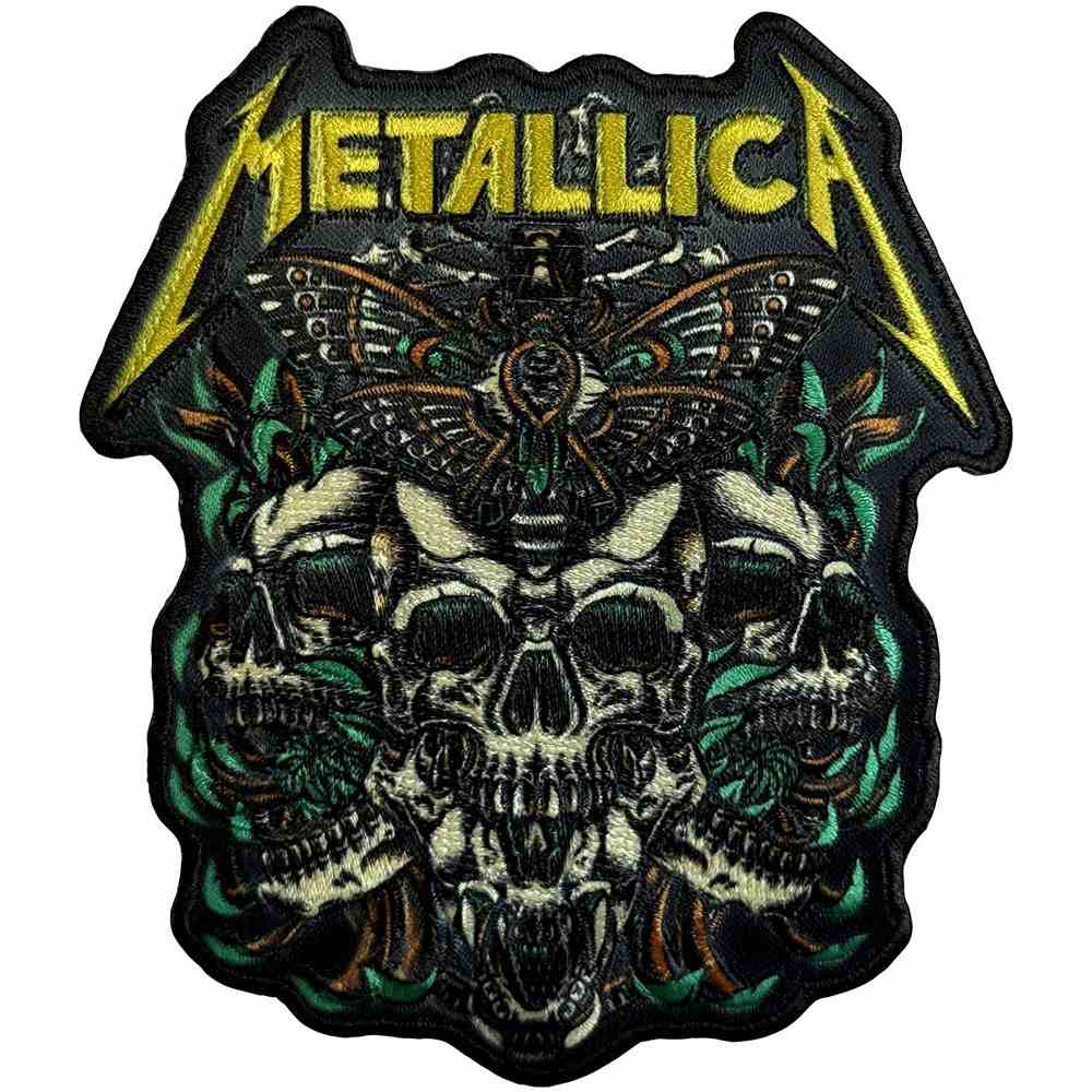 Metallica - Moth Into Flame Patch - Schwarz/Mehrfarben